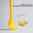thumbnail image 2 of Naiovety Silicone Spatula Cooking Baking Scraper Heat-Resistant Bending Non-stick Cake Batter Scrapers Tools Mixing Tool Spoon Amarillo, 2 of 6
