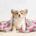 Lukts Floral Strawberr Print Dog Blanket/Bed Cover for Dogs and Cats