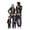 Dad (Black), variant on Family Matching Halloween Onesie Pajamas, Funny Skeleton Hooded Zipper PJs Holiday Loungewear for Men/Women