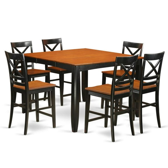 7 Pc counter height Dining room set - Dining Table and 6 Kitchen bar stool.