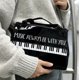 thumbnail image 5 of Bolso de mano para guardar piano con gran capacidad y exquisito bolso de mano de poliuretano para mujer con un solo hombro., 5 of 6