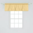 thumbnail image 2 of Ambesonne Abstract Window Valance, Hand-drawn Style Wavelike Lines in Horizontal Alignment Minimalist Artwork, Curtain Valance for Kitchen Bedroom Decor with Rod Pocket, 54" X 18", Mustard and White, 2 of 3