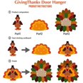 thumbnail image 4 of Decoración de Acción de Gracias puerta de pavo colgante 3D otoño jardín granja signo interior y exterior decoración 14x15 pulgadas WD.WDQZL Hogar, 4 of 6