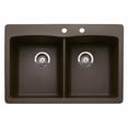 thumbnail image 4 of Blanco Diamond 33'' L x 22'' W Double-Basin Granite Drop Residential Kitchen Sink, 4 of 7