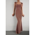 thumbnail image 3 of Women's Sexy Sleeveless Long Dress, Square Neck Dress Casual Solid Bodycon Dress Club Party Evening Mermaid Dress, 3 of 10