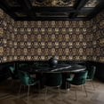 thumbnail image 2 of Baroque Peel and Stick Wallpaper Luxurious Baroque Navy Gold Damask Aristocratic Vintage Wall Mural 23.6in x 9.8ft Self Adhesive Removable Wall Paper Renter Friendly Wallpaper for Bedroom Men, 2 of 8