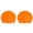 Orange, variant on 2PC Adult Universal Pure Silicone Ear Protection Swimming Caps