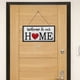thumbnail image 2 of BRIGHTFUFU 1 juego de letrero de bienvenida de hierro Bienvenido a nuestro hogar para la puerta delantera Letrero de porche intercambiable, 2 of 7