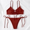 thumbnail image 4 of Trajes de baño para mujer, casuales y de moda, de color sólido, sin mangas, con abertura, para mujer, trajes de baño para mujer, trajes de baño para mujer, trajes de baño de moda playera para mujer, 4 of 8