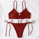 thumbnail image 4 of Trajes de baño para mujer, casuales y de moda, de color sólido, sin mangas, con abertura, para mujer, trajes de baño para mujer, trajes de baño para mujer, trajes de baño de moda playera para mujer, 4 of 8