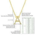 thumbnail image 2 of London Fine Jewelry All Letters from A-Z 0.15 CTTW Natural Diamond Initial Necklaces for Women, Monogram Letter Necklace 16"~20" Extendable 14K Gold Chain (H Color, SI1-SI2 Clarity), 2 of 5