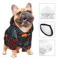 thumbnail image 3 of Honeii Doodle Barbeque Print Small Dog Hoodies Pet Hooded Sweatshirts Fall Winter Puppy Cat Sweaters Warm Clothes for Small Dogs Outfits Costume-X-Small, 3 of 7