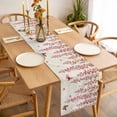 thumbnail image 3 of Table Runner 36 Inches Long for Kitchen Dining, Butterfly Flower Dresser Scarf Farmhouse, Dining Table Decorations for Wedding/Parties, Farmhouse Vintage Country Pink Floral 13 x 36 In, 3 of 8