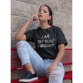 thumbnail image 2 of "I Am The Beast I Worship" Funny Gothic Quote Women Black T-Shirt, Female Small, 2 of 4