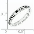 thumbnail image 2 of Sterling Silver Lyric Roll with Me Ring, 2 of 5