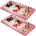 thumbnail image 1 of 2 Pieces Inflatable Buffett Cooler Inflatable Food Cooler Buffet Inflatable Serving Bar Tray with Glittering Confetti for Serving Food Inflatable Cooler with a Drain Plug Pool Buffet Cool, 1 of 6