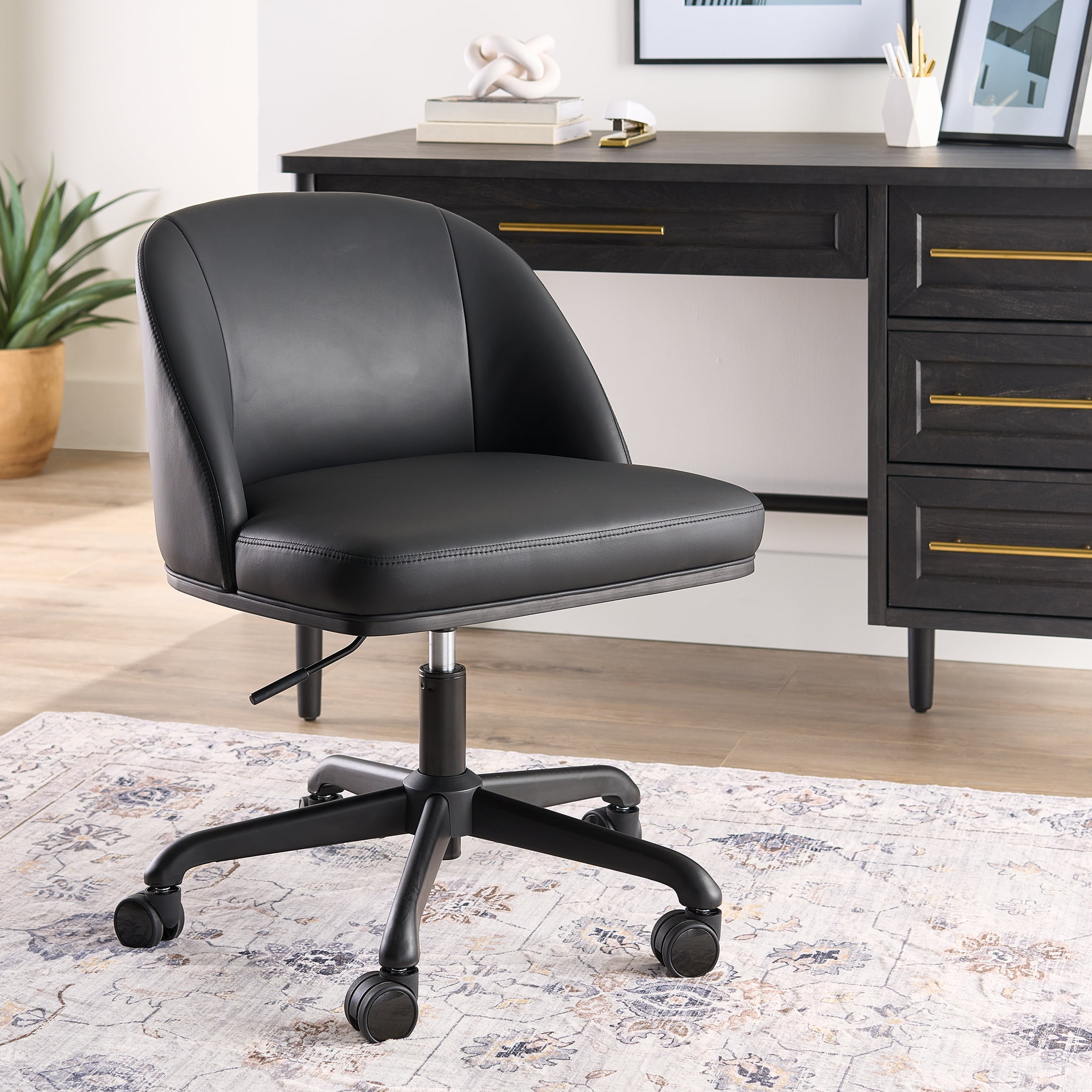 Better Homes & Gardens Oaklee Office Chair Black and Charcoal Finish
