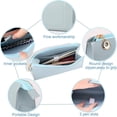 thumbnail image 2 of Estuche para lápices de cuero PU, bolsa impermeable para bolígrafos, soporte para brochas de maquillaje, bolsa de almacenamiento con cremallera, organizador de marcadores para viajes de ofic, 2 of 5