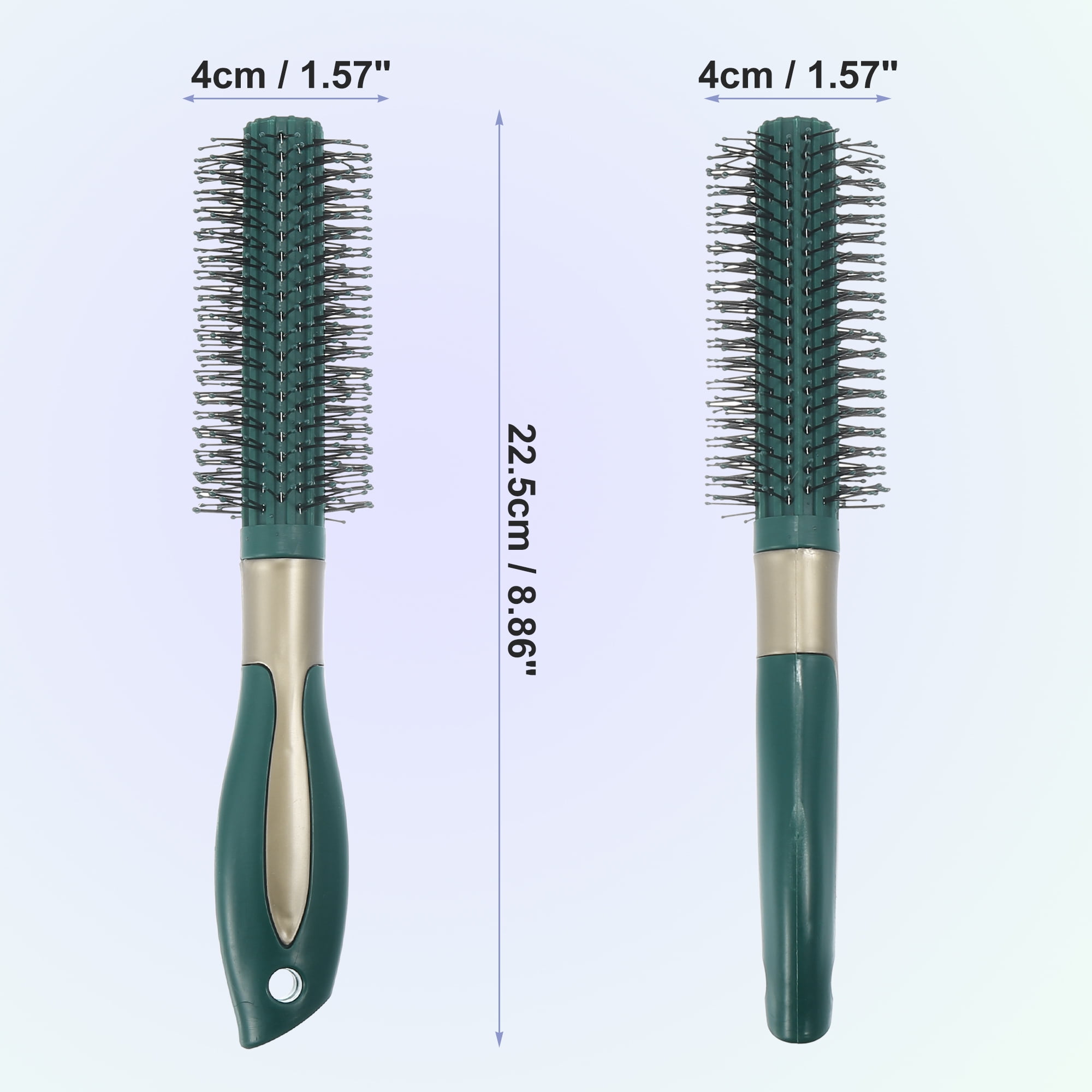 Unique Bargains Wet Hair Brush Detangling Brush Round Hair Comb for Women Green 1 Pc