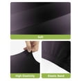 thumbnail image 4 of Purple Black Ombre Bar Stool Covers Set of 2, Modern Gradient Abstract Art Stretch Washable Bar Chair Covers with Backs, Removable Pub Counter Height Chair Cover for Kitchen Dining Room Cafe, 4 of 7