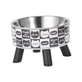 thumbnail image 4 of Cuenco para Gatos Fernando Negro Dispensador de Agua y Plato de Comida, 4 of 8