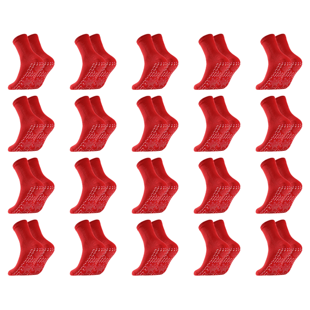 2 calcetines unisex de invierno con autocalentamiento para la salud, medias para aliviar el dolor (rojo)