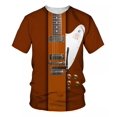 thumbnail image 1 of Camiseta De Manga Corta Estampada De Guitarra De Arte 3d, 1 of 7