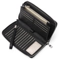 thumbnail image 3 of LHWEN Women's Long Wallet European American Large Capacity Clutch Bag PU Leather Bank Card Storage Organizer Elegant and Trendy Design Spacious Interior for Cosmetics and Mobile Phones, 3 of 5