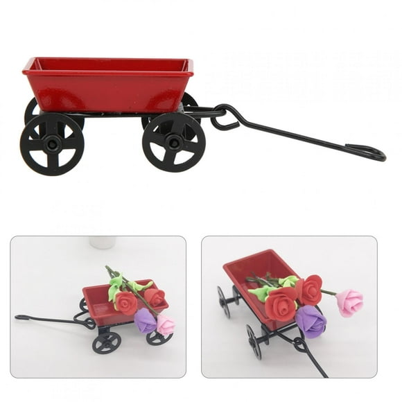 Toy Model, Pulling Cart Model High Simulation Small Cart With Exquisite Appearance For Outdoor For Baby For Kids For Gardens