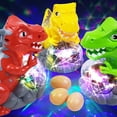 thumbnail image 4 of Juguete De Dinosaurio Realista Para Caminar Para Niños, Juguete De Huevos De Puesta Automática Con Sonido Iluminado Para Niños, Regalo De Cumpleaños Yuarrent FN007883-03, 4 of 6