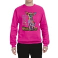 thumbnail image 3 of Dean Russo In My Mind Dog Lover Unisex Crewneck Graphic Sweatshirt, Fuschia, Large, 3 of 6