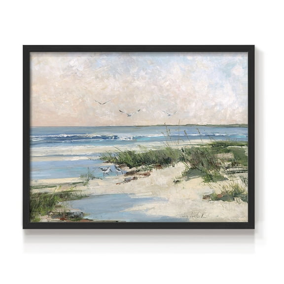 Soft Morning Sea by Sally Swatland - Restickable Framed Giclée Print