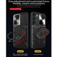 thumbnail image 5 of Dteck Case for Samsung Galaxy A15 5G,Shockproof Rubber Case Invisible Stand Slide Camera Lens Protective Cover,Black, 5 of 10
