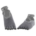 thumbnail image 4 of Calcetines de Yoga de algodón antideslizantes para mujer, calcetines de ventilación para mujer, calcetines de Pilates para baile gris oscuro jinwen Calcetines de entrenamiento de baile, 4 of 7