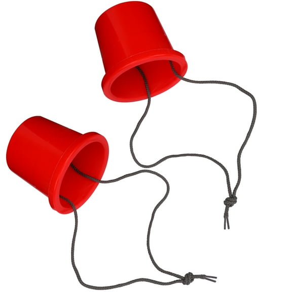 Raindrops  Children S Bucket Stilts Sturdy Material Toys Red