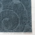 thumbnail image 5 of Unique Loom Carved Floral Shag Rug Blue 2' x 6' 7" Runner Floral Transitional Perfect For Bathroom Hallway Mud Room Laundry Room, 5 of 7