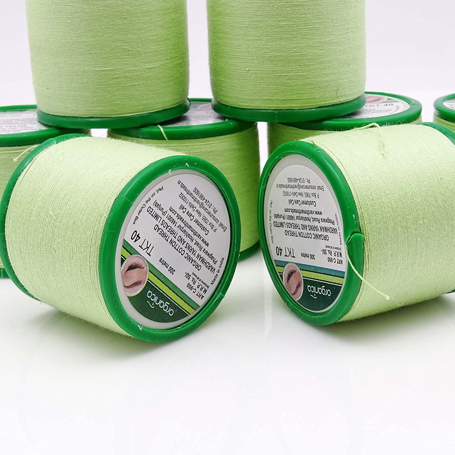 Organica Organic Cotton Eyebrow Threading Thread 2 Spool x 300 M