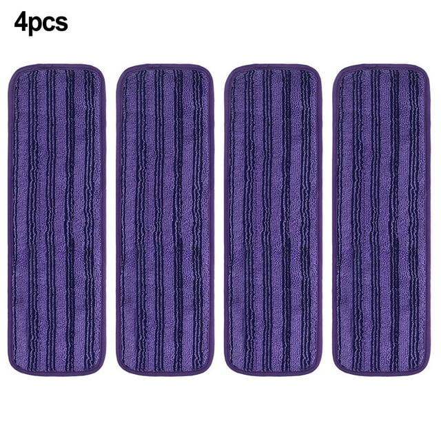Reusable Mop Pads Compatible for Swiffer PowerMop, Microfiber Mop Pads Refills Mop Heads Replacement for Swiffer Mop Spray Mop Floor Mop, Washable Reusable Floor Mopping Refills, 4 Pack
