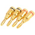 thumbnail image 2 of 4 x 4mm Banana Plugs For Speaker Cable connections / Gold Plated, 2 of 5