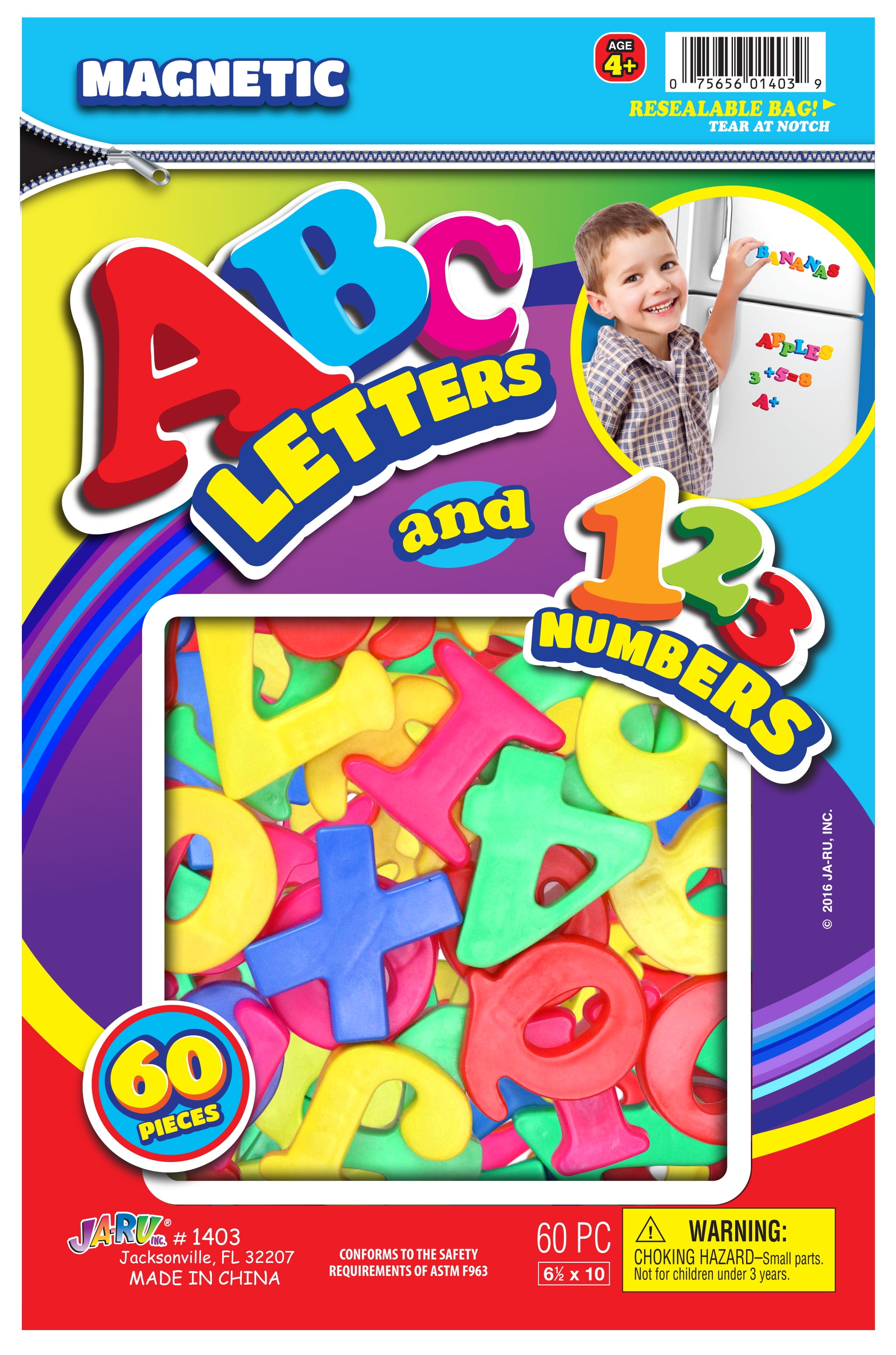 Ja-ru Magnetic ABC Letters & 123 Numbers - Walmart.com