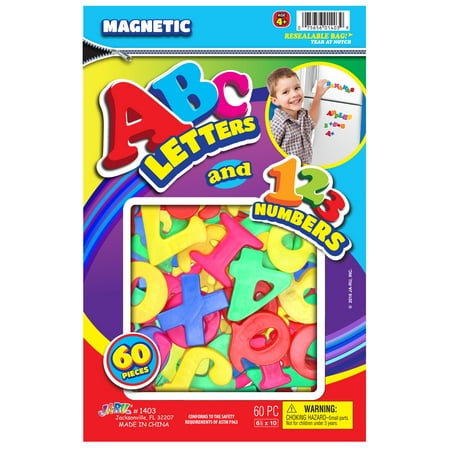 MAGNETIC LETTERS & NUMBERS 60 Count - Walmart.com