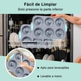thumbnail image 4 of Moldes Silicona de Muffin Tartas, Moldes para Hornear Cupcakes Mini Calabaza Tazas Molde Antiadherente Reutilizable para Rosquillas Donas Magdalenas Pastelería, 4 Paquete, 24 Cavidades, 4 of 4