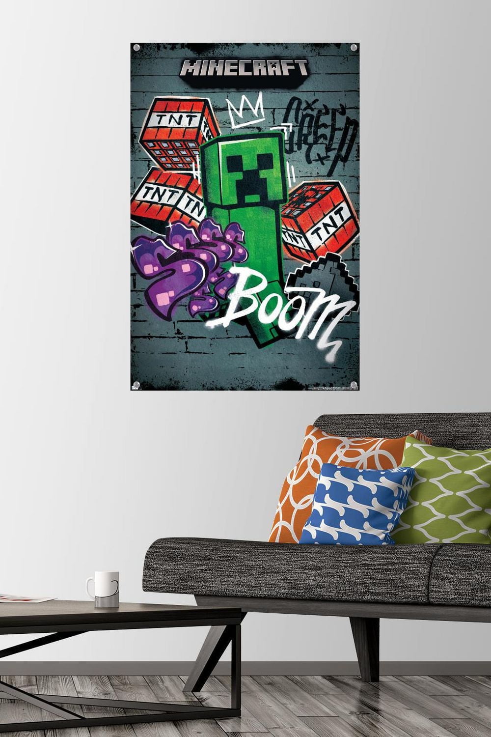 Minecraft - Creeper Do Not Enter Wall Poster, 22.375" x 34"