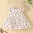 thumbnail image 3 of Vedolay Young Girls Dress Girl's Short Sleeve Floral Print Loose Casual Long Maxi Dress,White 6-9 Months, 3 of 5