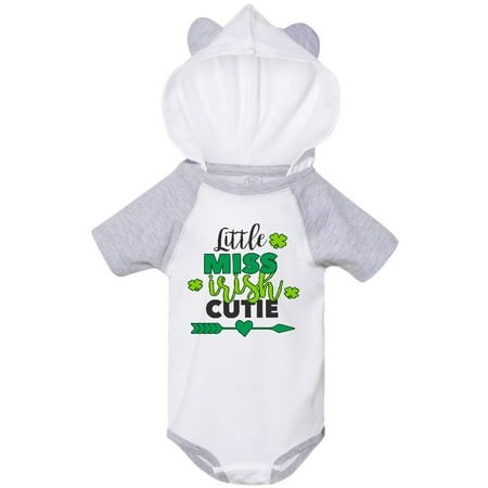 

Inktastic Little Miss Irish Cutie with Shamrocks and Arrow Gift Baby Girl Bodysuit