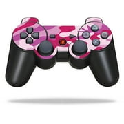 Protective Vinyl Skin Decal Skin Compatible With Sony PlayStation 3 PS3 Controller wrap sticker skins Pink Camo