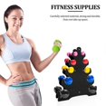 thumbnail image 2 of Dumbbell Rack Stand, Triangle And Big Leaf 5-tier Dumbbell Storage Weight Rack Multilevel Hand Weight Tower Stand, 2 of 4