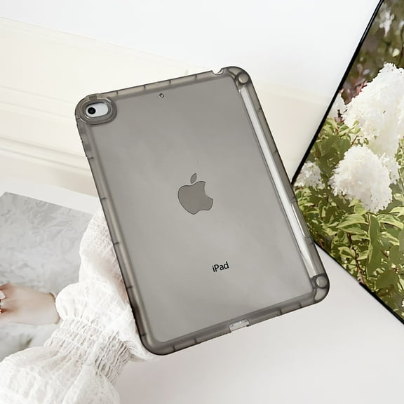 ELEHOLD Case for iPad mini 5/mini 4, Shockproof Durable TPU Protective Case with Pen Slot,Black