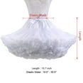 thumbnail image 7 of Gseagtia Women's Elastic Waist Chiffon Petticoat Puffy Tutu Tulle Skirt Princess Ballet Dance Pettiskirts Underskirt, 7 of 7