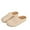 Beige, variant on Women Stretchy Knitted Slip On Shoes Ladies Hands Free Step In Slides Summer Mesh Sandals with Arch Support